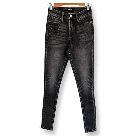 Dear John Denim - Dear John Denim Women's Olivia High Rise Skinny Jeans Cobble Size 25 With Sequin